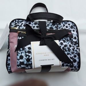 New Adrienne Vittadini 3-piece Cosmetic bag set